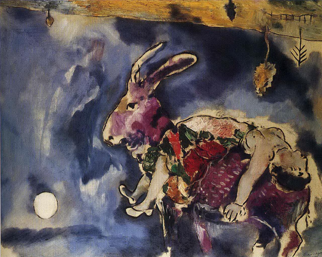 El sueño El conejo contemporáneo Marc Chagall Pintura al óleo